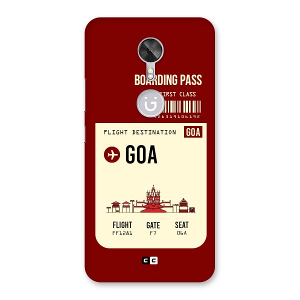 Goa Boarding Pass Back Case for Gionee A1