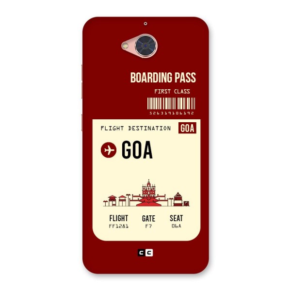 Goa Boarding Pass Back Case for Gionee S6 Pro