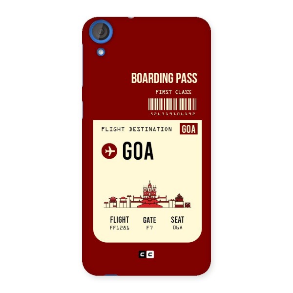 Goa Boarding Pass Back Case for HTC Desire 820s