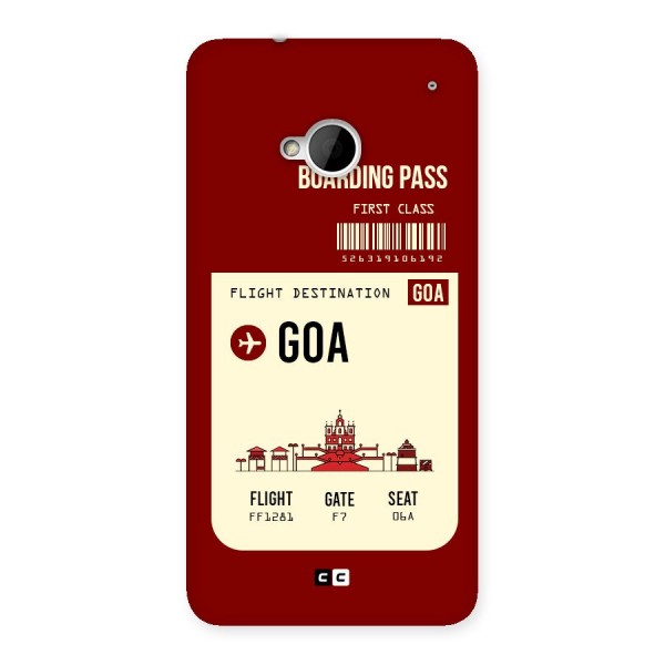 Goa Boarding Pass Back Case for HTC One M7