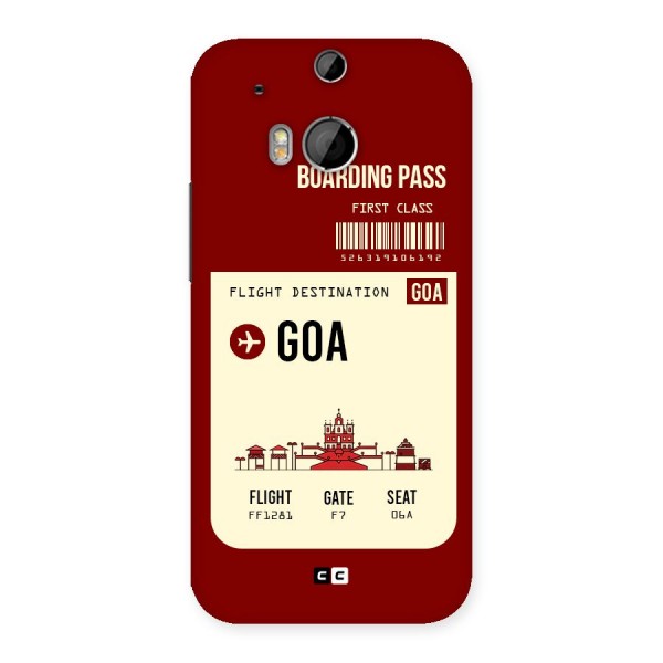 Goa Boarding Pass Back Case for HTC One M8