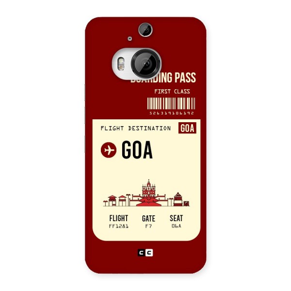 Goa Boarding Pass Back Case for HTC One M9 Plus