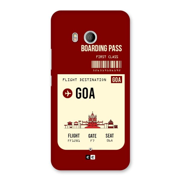 Goa Boarding Pass Back Case for HTC U11