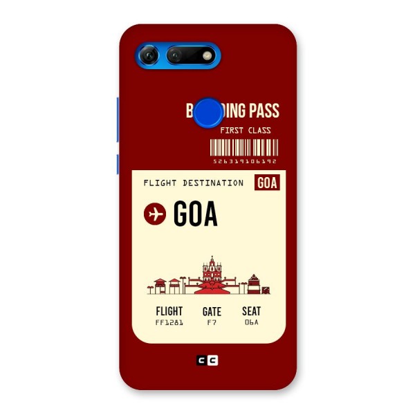 Goa Boarding Pass Back Case for Honor View 20