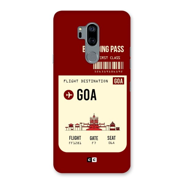Goa Boarding Pass Back Case for LG G7