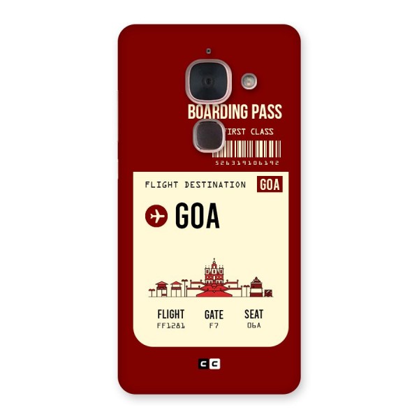 Goa Boarding Pass Back Case for Le Max 2