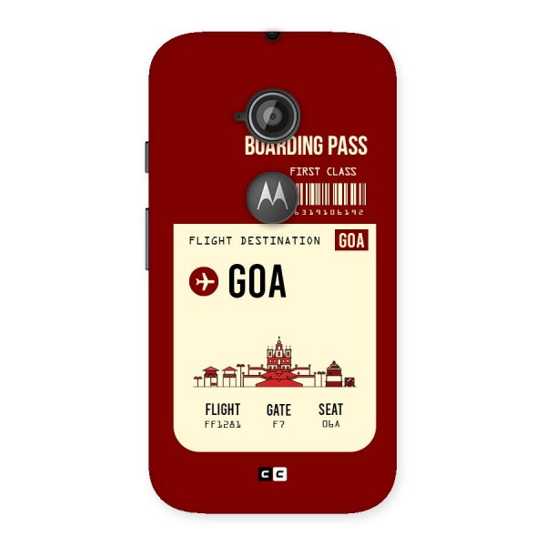 Goa Boarding Pass Back Case for Moto E 2nd Gen