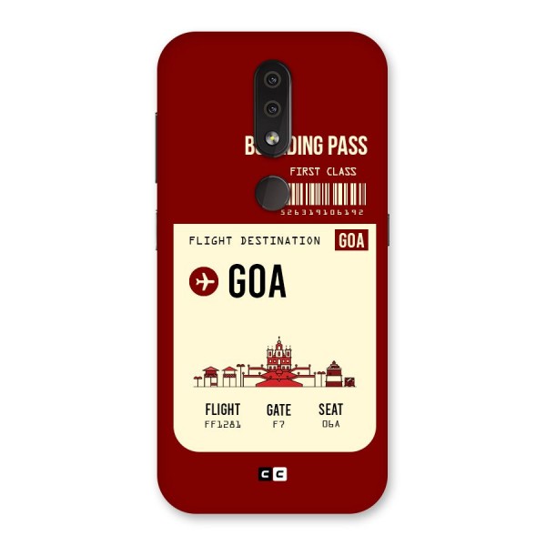 Goa Boarding Pass Back Case for Nokia 4.2