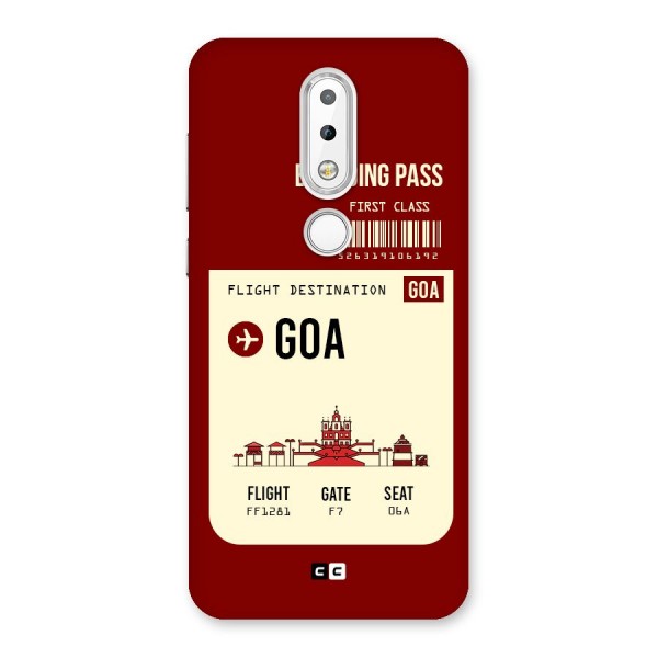 Goa Boarding Pass Back Case for Nokia 6.1 Plus