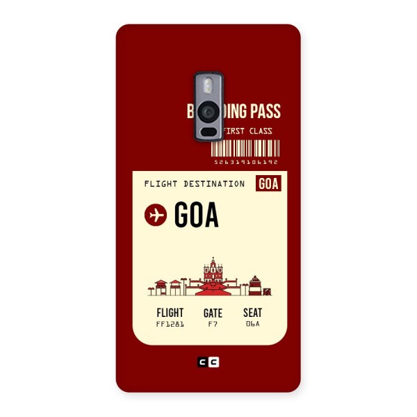Goa Boarding Pass Back Case for OnePlus Two