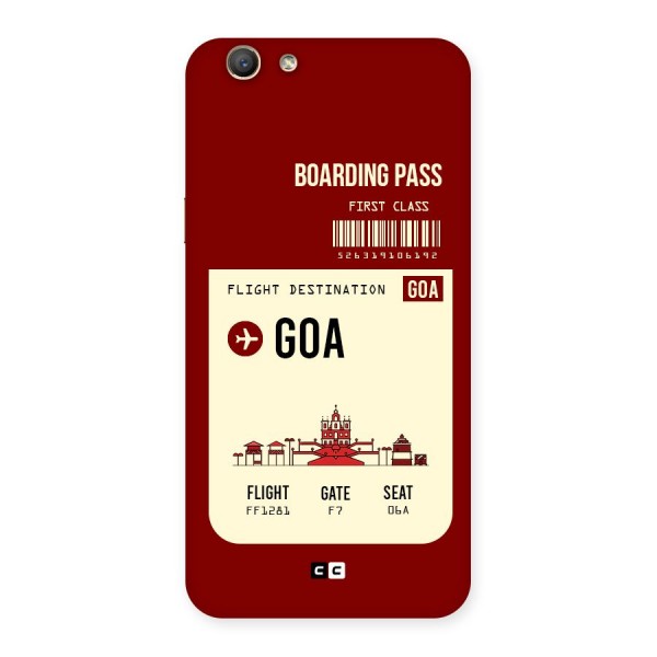 Goa Boarding Pass Back Case for Oppo A59