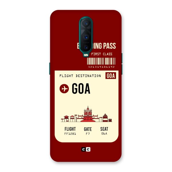 Goa Boarding Pass Back Case for Oppo R17 Pro