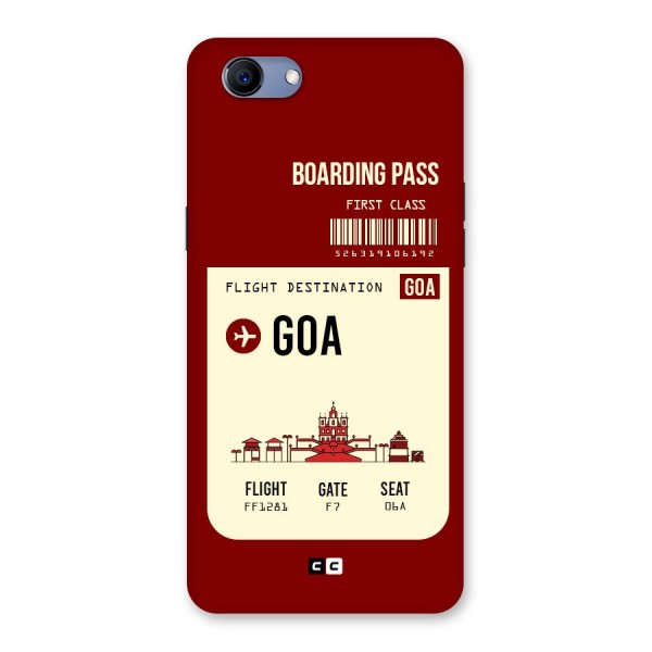 Goa Boarding Pass Back Case for Oppo Realme 1