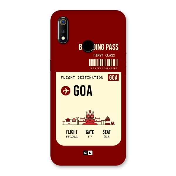 Goa Boarding Pass Back Case for Realme 3