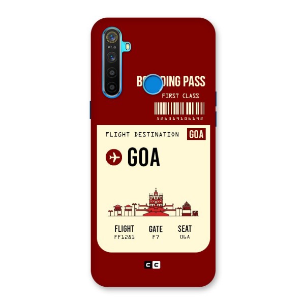 Goa Boarding Pass Back Case for Realme 5s