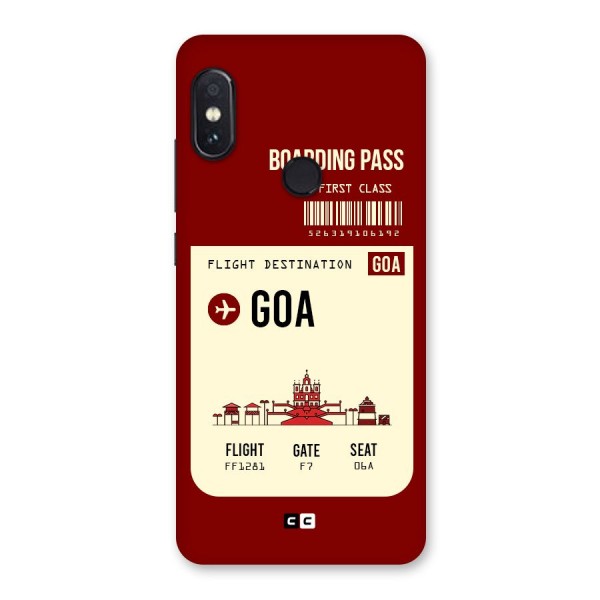 Goa Boarding Pass Back Case for Redmi Note 5 Pro