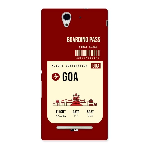 Goa Boarding Pass Back Case for Sony Xperia C3