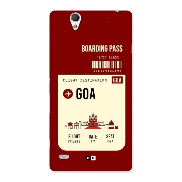 Goa Boarding Pass Back Case for Sony Xperia C4