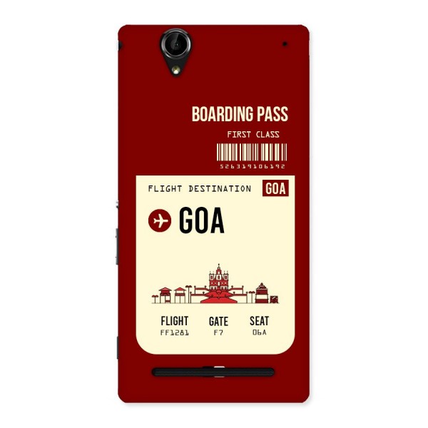 Goa Boarding Pass Back Case for Sony Xperia T2