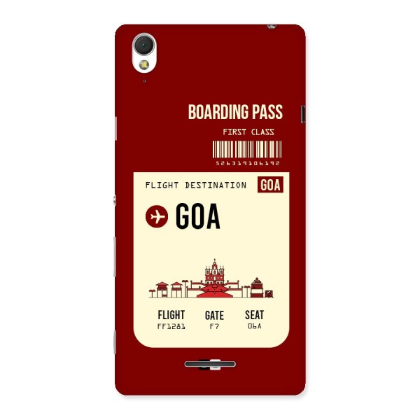 Goa Boarding Pass Back Case for Sony Xperia T3