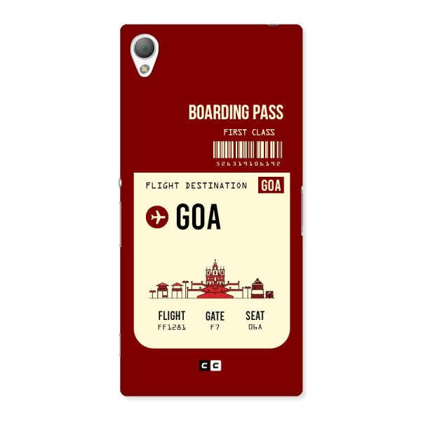 Goa Boarding Pass Back Case for Sony Xperia Z3