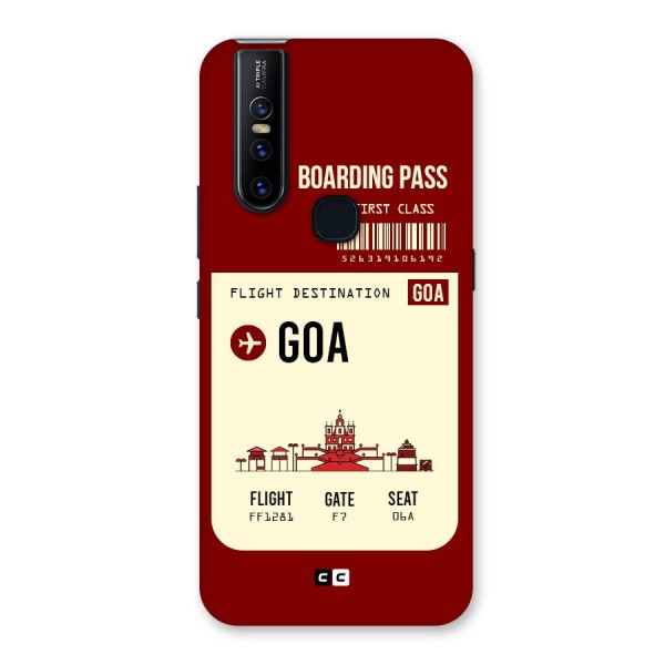 Goa Boarding Pass Back Case for Vivo V15