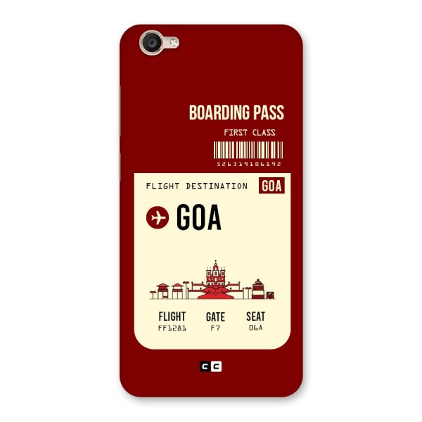 Goa Boarding Pass Back Case for Vivo Y55L