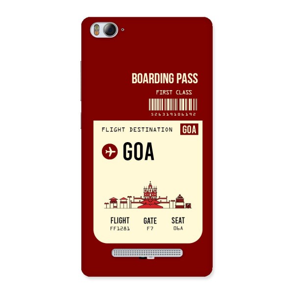 Goa Boarding Pass Back Case for Xiaomi Mi4i