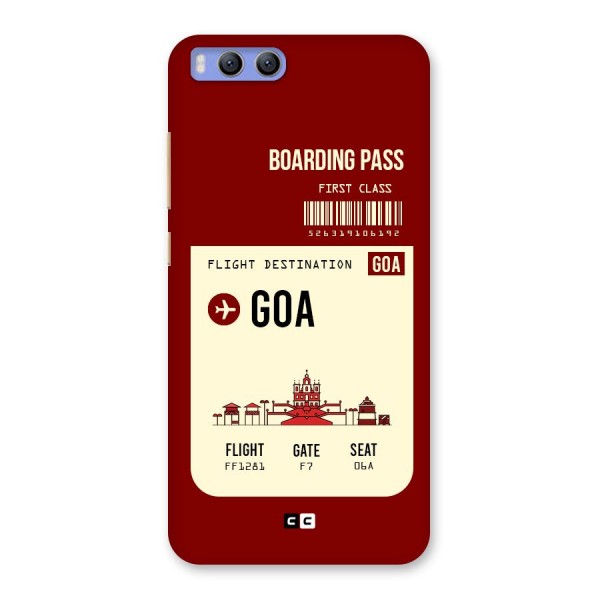 Goa Boarding Pass Back Case for Xiaomi Mi 6