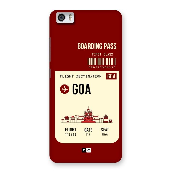 Goa Boarding Pass Back Case for Xiaomi Redmi Mi5