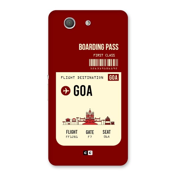 Goa Boarding Pass Back Case for Xperia Z3 Compact