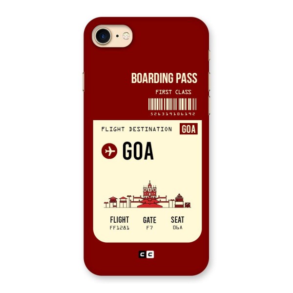 Goa Boarding Pass Back Case for iPhone 7