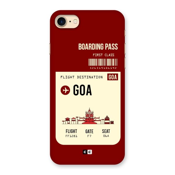 Goa Boarding Pass Back Case for iPhone 7