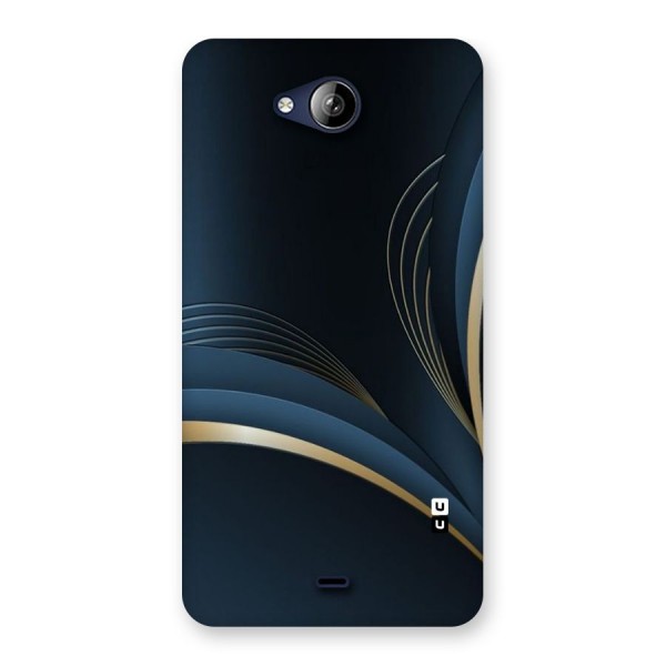 Gold Blue Beauty Back Case for Canvas Play Q355