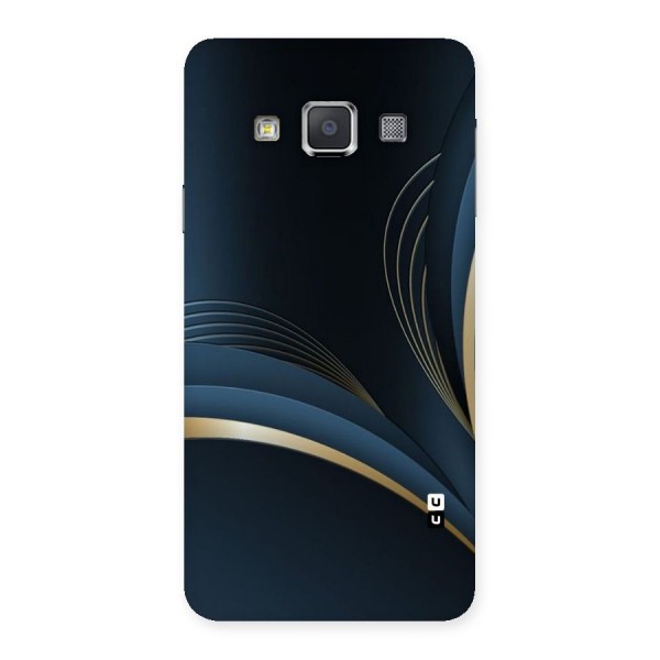 Gold Blue Beauty Back Case for Galaxy A3
