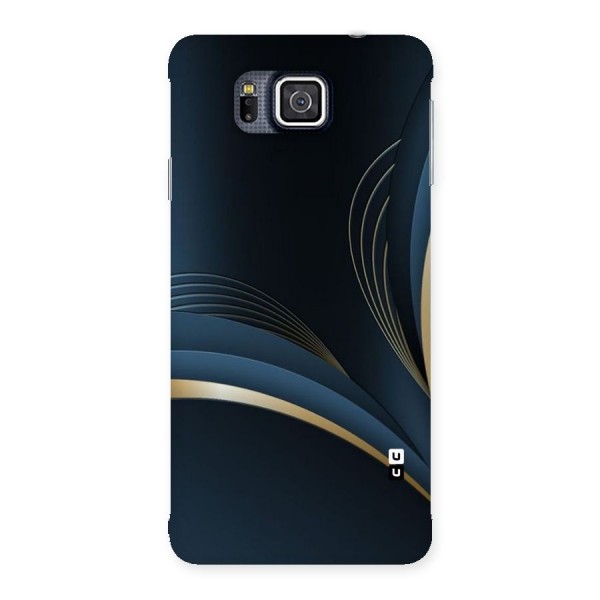 Gold Blue Beauty Back Case for Galaxy Alpha