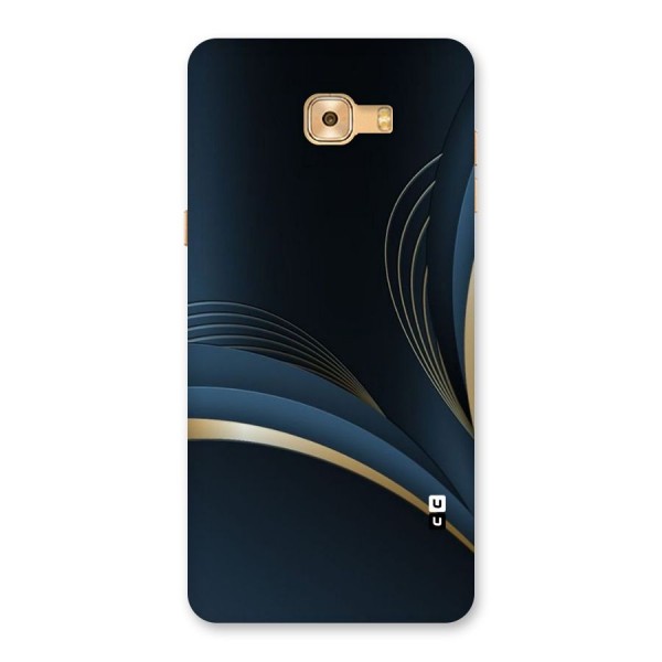 Gold Blue Beauty Back Case for Galaxy C9 Pro