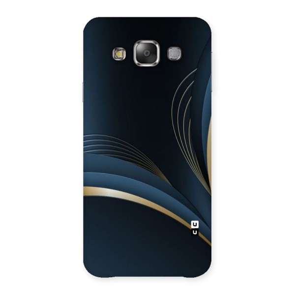 Gold Blue Beauty Back Case for Galaxy E7