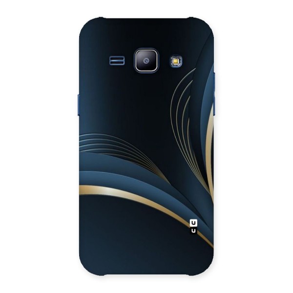 Gold Blue Beauty Back Case for Galaxy J1