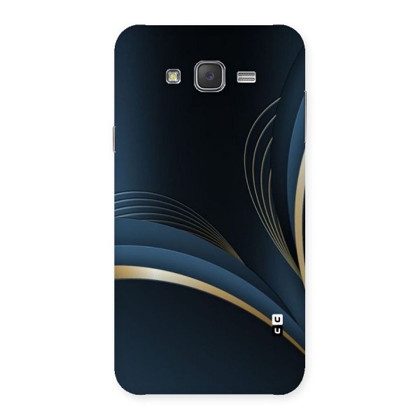 Gold Blue Beauty Back Case for Galaxy J7