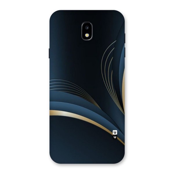 Gold Blue Beauty Back Case for Galaxy J7 Pro