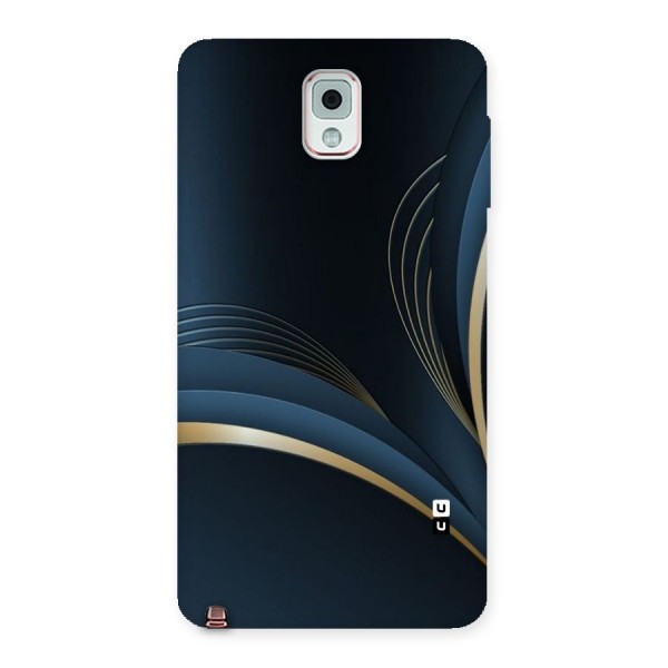 Gold Blue Beauty Back Case for Galaxy Note 3