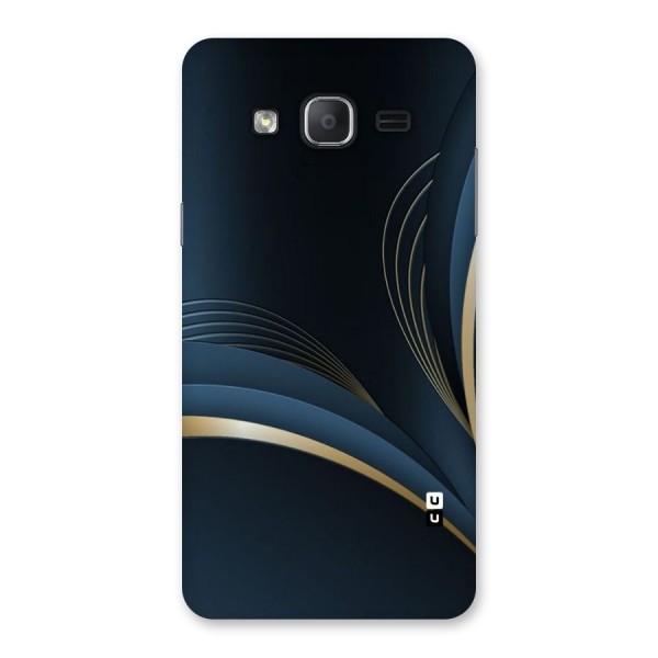 Gold Blue Beauty Back Case for Galaxy On7 Pro
