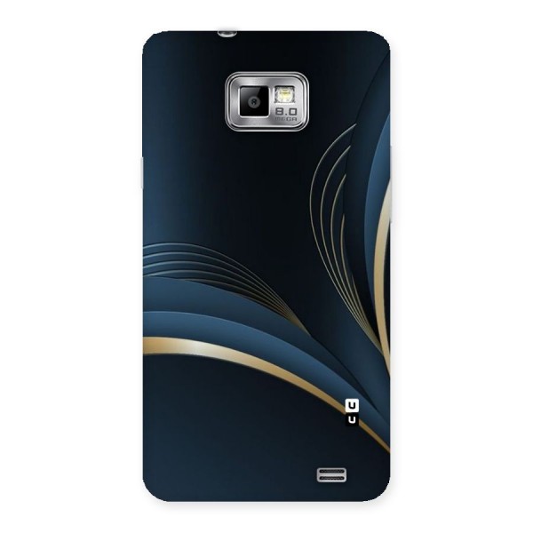 Gold Blue Beauty Back Case for Galaxy S2