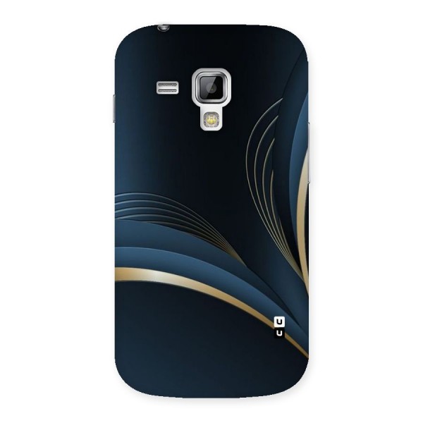 Gold Blue Beauty Back Case for Galaxy S Duos