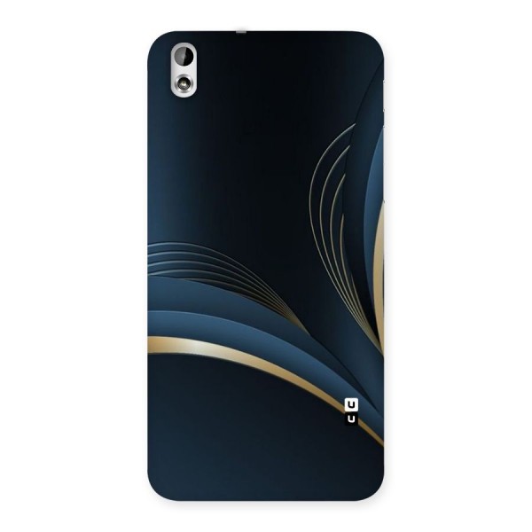 Gold Blue Beauty Back Case for HTC Desire 816