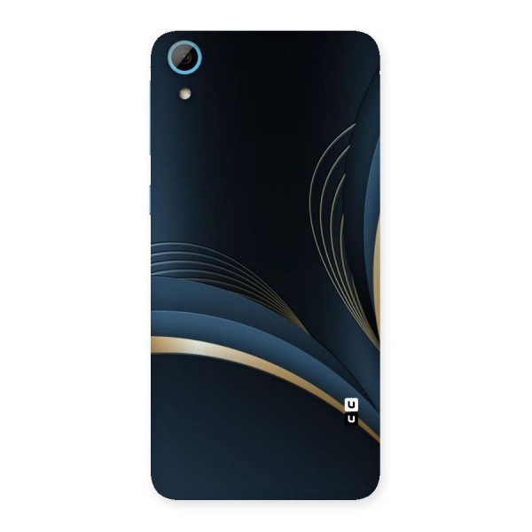 Gold Blue Beauty Back Case for HTC Desire 826