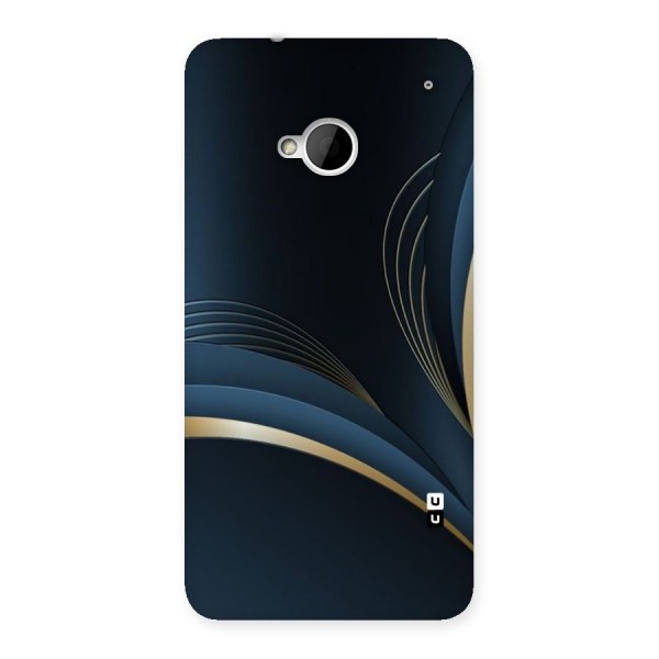 Gold Blue Beauty Back Case for HTC One M7