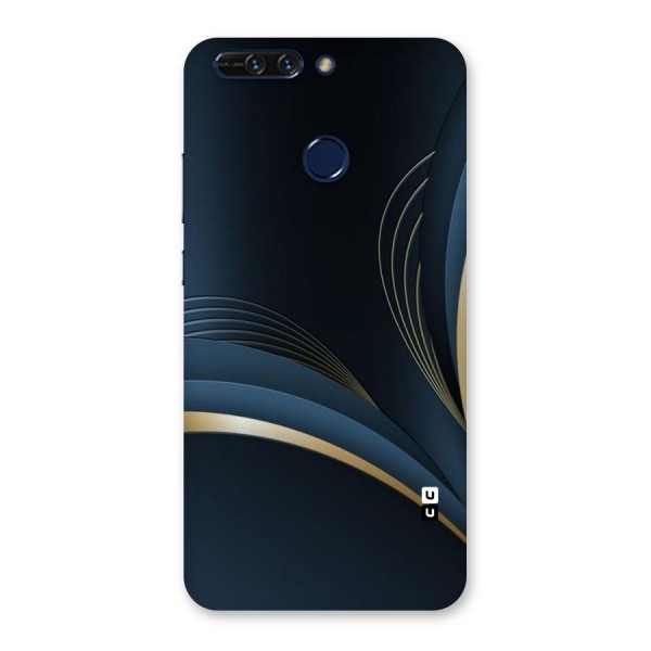 Gold Blue Beauty Back Case for Honor 8 Pro