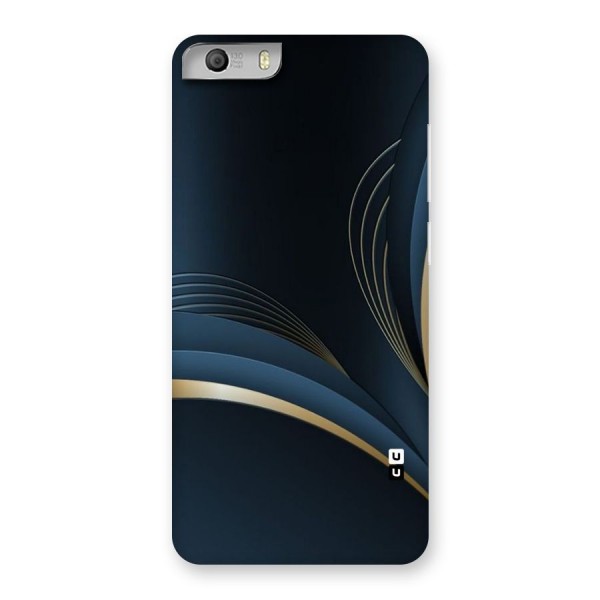 Gold Blue Beauty Back Case for Micromax Canvas Knight 2